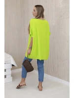 Oversized halenka s přívěskem kiwi Oversized halenka s přívěskem kiwi