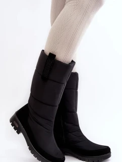 Dámské zateplené boty do sněhu Progress Black