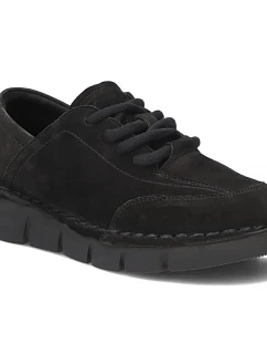 Dámské kožené polobotky, široké, černé, Filippo DP8180/26