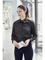 Daiber JN 641 Popelínová business halenka s dlouhým rukávem 02.0641 steel Daiber JN 641 Popelínová business halenka s dlouhým rukávem 02.0641 steel