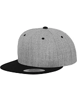 Flexfit 6089M 6 panelová Snapback kšiltovka 55.6089 heather grey/black