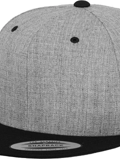 Flexfit 6089M 6 panelová Snapback kšiltovka 55.6089 heather grey/black