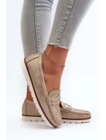 Dámské Mokasíny Z Ekokože Zlaté Nestalia