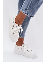 Dámské síťované tenisky na platformě Lee Cooper LCW-26-44-4485 bílé