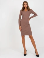 EM SK 673 šaty.78P hnědá