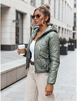 Dámská přechodná prošívaná bunda LILYWOOL zelená FashionStreet TY3712