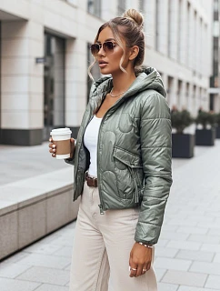 Dámská přechodná prošívaná bunda LILYWOOL zelená FashionStreet TY3712