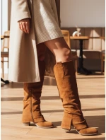 Dámské semišové velbloudí boty FashionStreet ZY1309