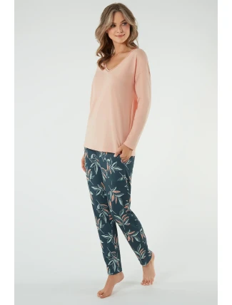 Italian Fashion Julietta long length sp. barva:lososová/potisk