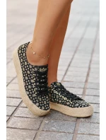 Vzory tenisky dámské na platformě s pletením Lee Cooper LCW-25-08-3647L černé