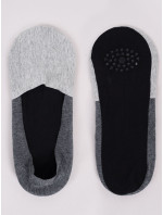 Yoclub Pánské bavlněné ponožky s ABS 3-Pack Grey