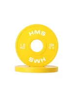 Olympijský nárazník 2x1,5 kg žlutá deska HMS CBRS15