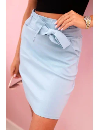 Dámská sukně s vysokým pasem modrý