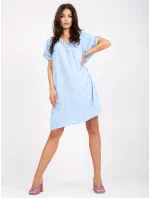 Šaty DHJ SK 0123.60P světle modrá