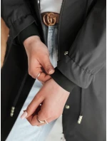 Dámská přechodná bunda parka FERIPARKA černá FashionStreet TY4875
