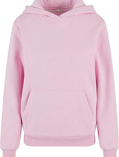 Build your Brand BY 289 Dámská oversize mikina s kapucí "Fluffy" 56.0289 soft pink