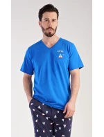 Pánské pyžamo dlouhé Loďka Pánské pyžamo dlouhé Loďka