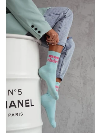 Dámské bavlněné ponožky Mon Chéri – modré