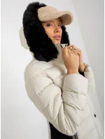 Dámská bunda NM KR BS 202 Světle béžová - Sport chic Dámská bunda NM KR BS 202 Světle béžová - Sport chic