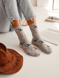 Dámské ponožky Kočky a tečky 0200.171