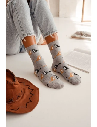 Dámské ponožky Kočky a tečky 0200.171 Dámské ponožky Kočky a tečky 0200.171
