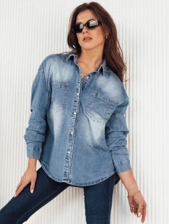 Dámská džínová košile AMERICANA modrá FashionStreet DY0368