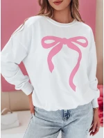 Dámská oversize mikina SOFTTIE bílá FashionStreet BY1358 Dámská oversize mikina SOFTTIE bílá FashionStreet BY1358