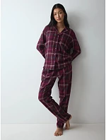 Dámské pyžamo boyfriend PW 01 X Checks - Red - TRIUMPH