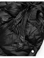 Černá prošívaná zimní bunda s páskem J Style (5M3253-392)