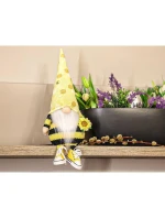 DUCH GNOM SEDÍCÍ PRAVDA 35+6CM V TRAMPSKÝCH JARNÍCH DEKORACÍCH dětské