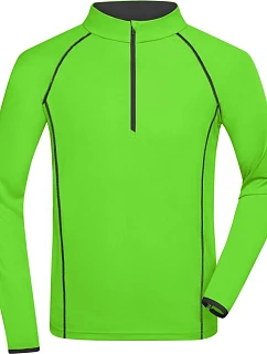 Daiber JN 498 Pánské funkční tričko s dlouhým rukávem 02.0498 bright green/black