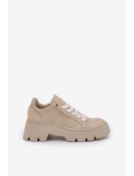 Tenisky Sportovní Boty Na Platformě CheBello 4632 Zlaté