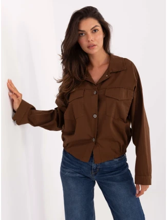 IT KS košile FL9273.86 hnědá IT KS košile FL9273.86 hnědá
