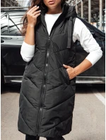 Dámská dlouhá vesta LIDMAN černá FashionStreet TY4561