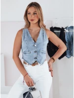 Dámská krátká džínová vesta BLUEGEM FashionStreet TY4796