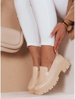 Dámské mokasíny na platformě TORINO beige FashionStreet ZY0777