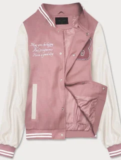 Růžová dámská bunda typu bomber (16M9067-46)