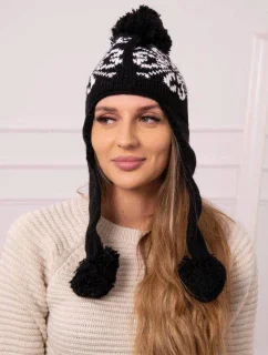 Dámská klapka na uši Balbina K381 černá