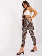 DHJ kalhoty SP 13926 6.60P černá béžová