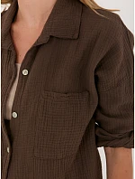 MI košile KS 2337.18 tmavě hnědá MI košile KS 2337.18 tmavě hnědá