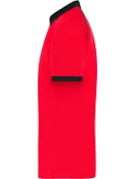 Daiber JN 1308 Pánské piqué polo se zipem 02.1308 light red/black Daiber JN 1308 Pánské piqué polo se zipem 02.1308 light red/black