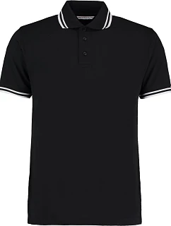 Kustom Kit KK 409 Pánské kontrastní piqué polo 43.0409 black/white