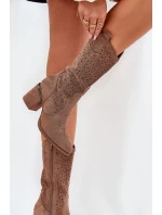 Ažurové kozačky  model 218495 Step in style