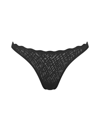Dámská tanga ZERO Feel Bliss String - BLACK - černé 0004 - SLOGGI