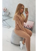 Dvoudílný svetrový set alpaka velbloudí