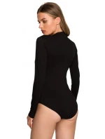 Dámské body s výstřihem do V S327 Tmavě hnědá - Stylove Dámské body s výstřihem do V S327 Tmavě hnědá - Stylove