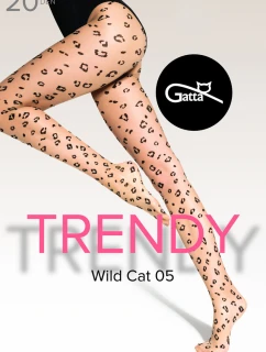 WILD CAT - 05 Vzorované punčocháče