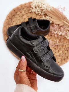 Dětské tenisky na suchý zip Big Star NN374006 Černé