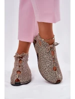 Vzorované Kožené Botky Maciejka 03426-49 Panterka