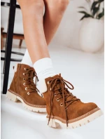 Dámské zateplené trapery velbloudí barvy FashionStreet ZY1290 Dámské zateplené trapery velbloudí barvy FashionStreet ZY1290